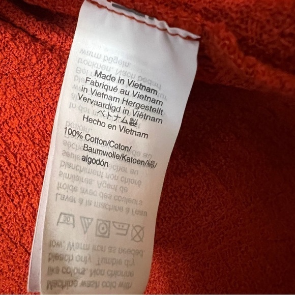 Madewell | Texture & Thread Wrap-Tie Top Cropped Spiced Cinnamon Size L - Picture 7 of 7